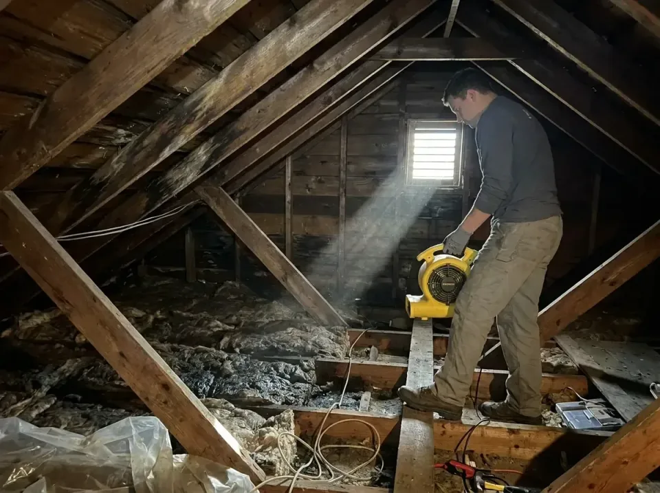 attic-water-damage-drying-proc-007 — frequently asked questions, Emergency Water Extraction & 24/7 Flood Response in Trent W…